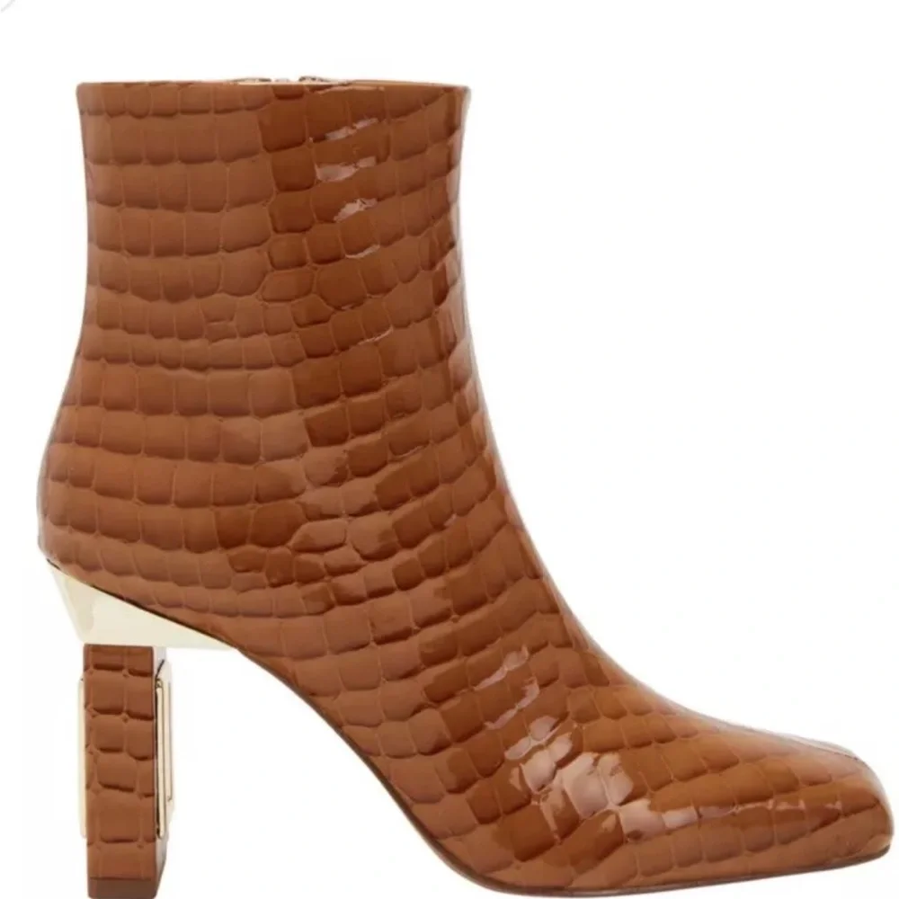 Katy Perry Womens THE HOLLOW HEEL BOOTIE Square Toe Ankle Boots Size 5.5